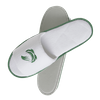 custom Washable Personalized Disposable White Hotel Slippers with Embroidery