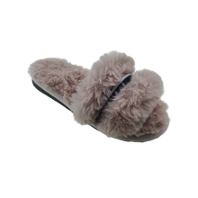 100% pure wool indoor sheepskin women merino wool slippers colorful fur slides slippers women