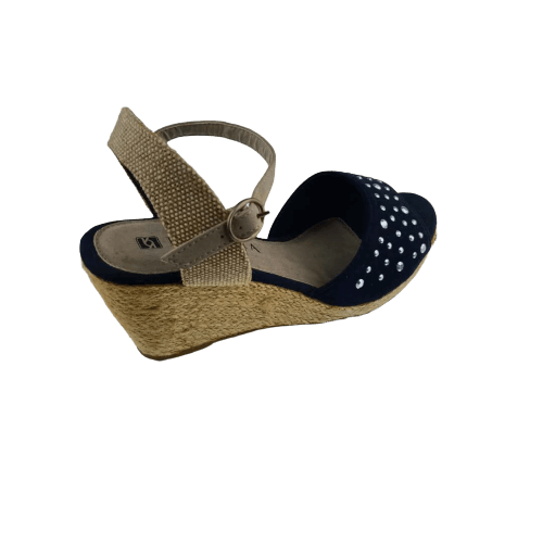 Summer Latest Design Pu Upper TPR Outsole Wedge Ladies Women Sandal